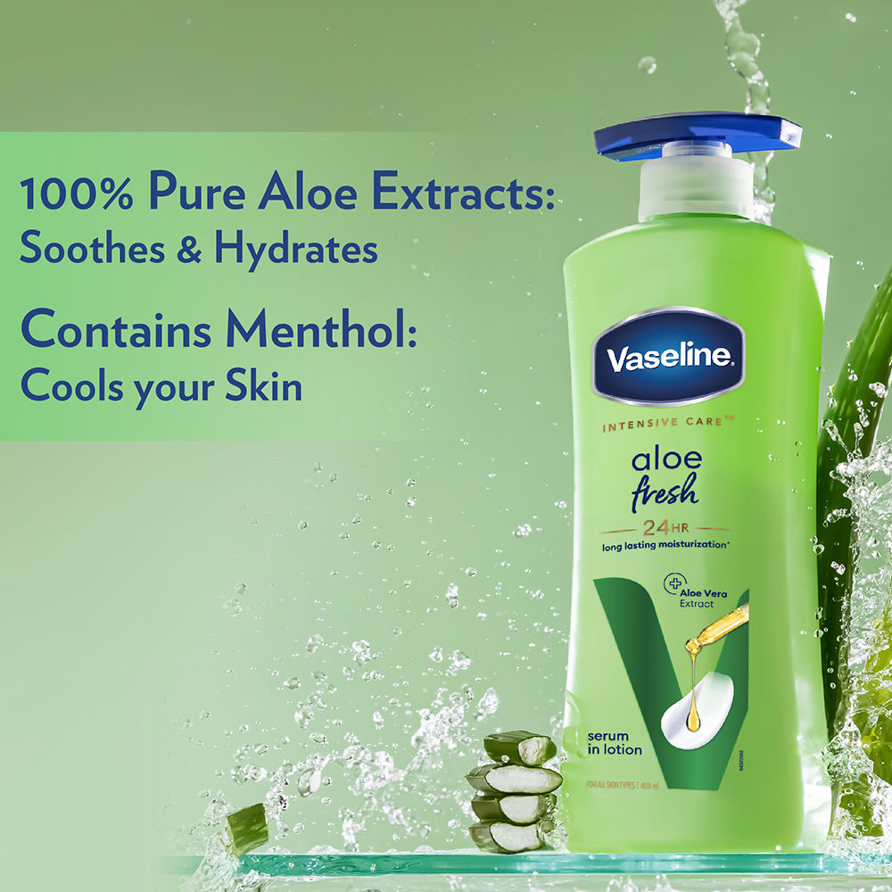 Vaseline Intensive Care Aloe Fresh Body Lotion, 90ml Buy at Indicrest Image 4