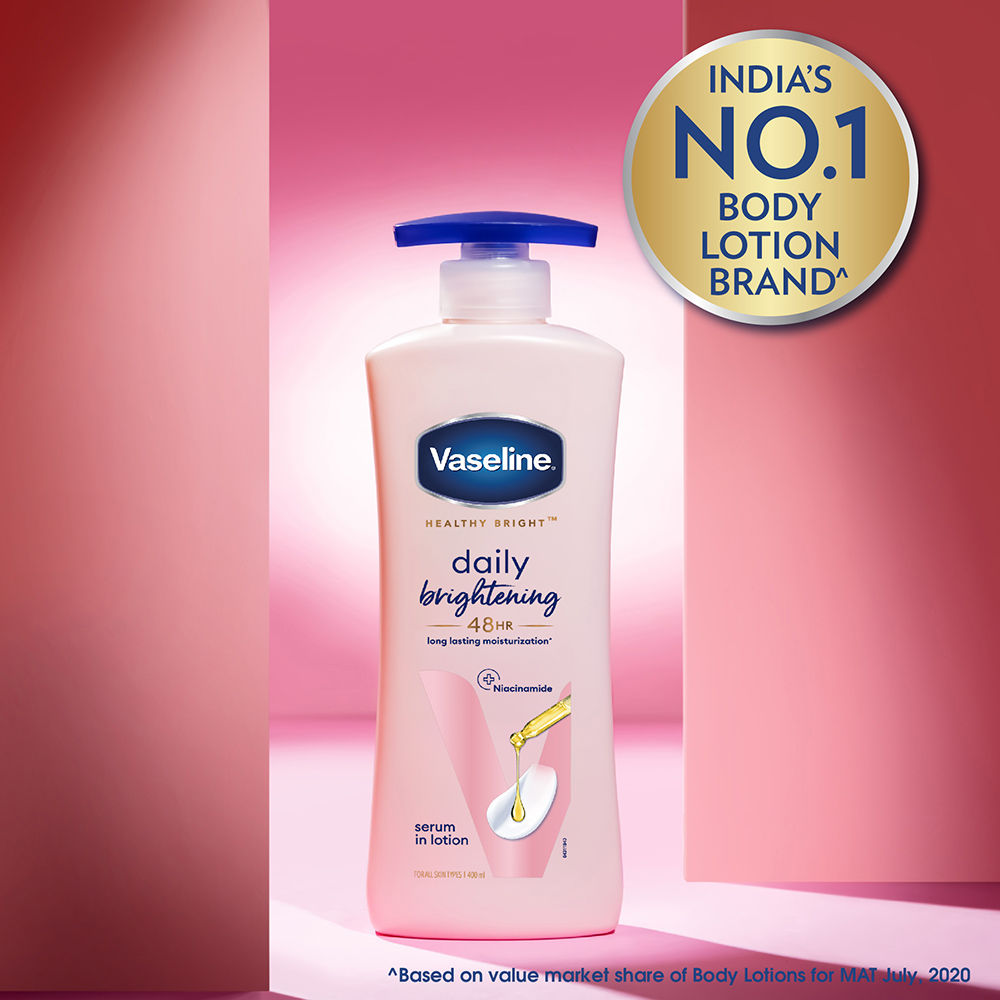 Vaseline Daily Brightening Body Lotion For Healthy & Glowing Skin With Niacinamide, 200ml Buy at Indicrest Image 5