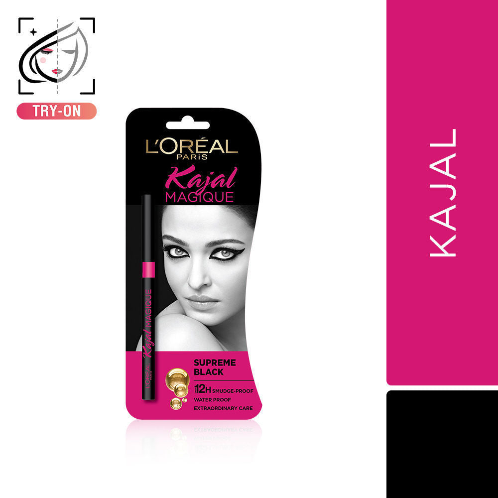 L'Oreal Paris Kajal Magique - Supreme Black, 0.35g Buy at Indicrest