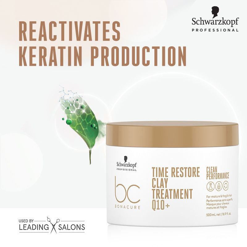 Schwarzkopf Professional Bonacure Q10+ Time Restore Treatment, 500ml Buy at Indicrest Image 2