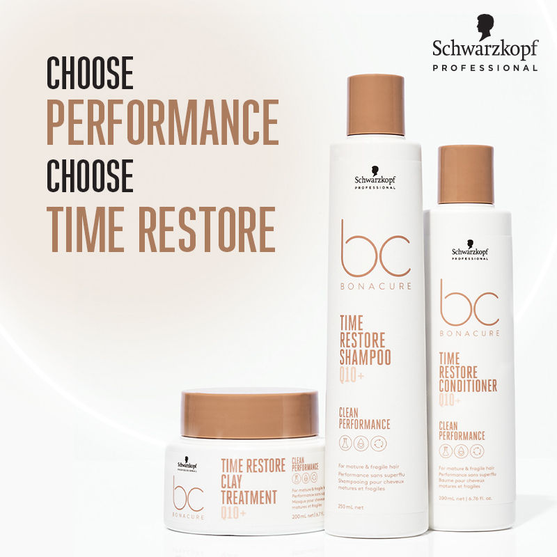 Schwarzkopf Professional Bonacure Time Restore Conditioner With Q10+ - For Mature Hair, 1000ml Buy at Indicrest Image 9