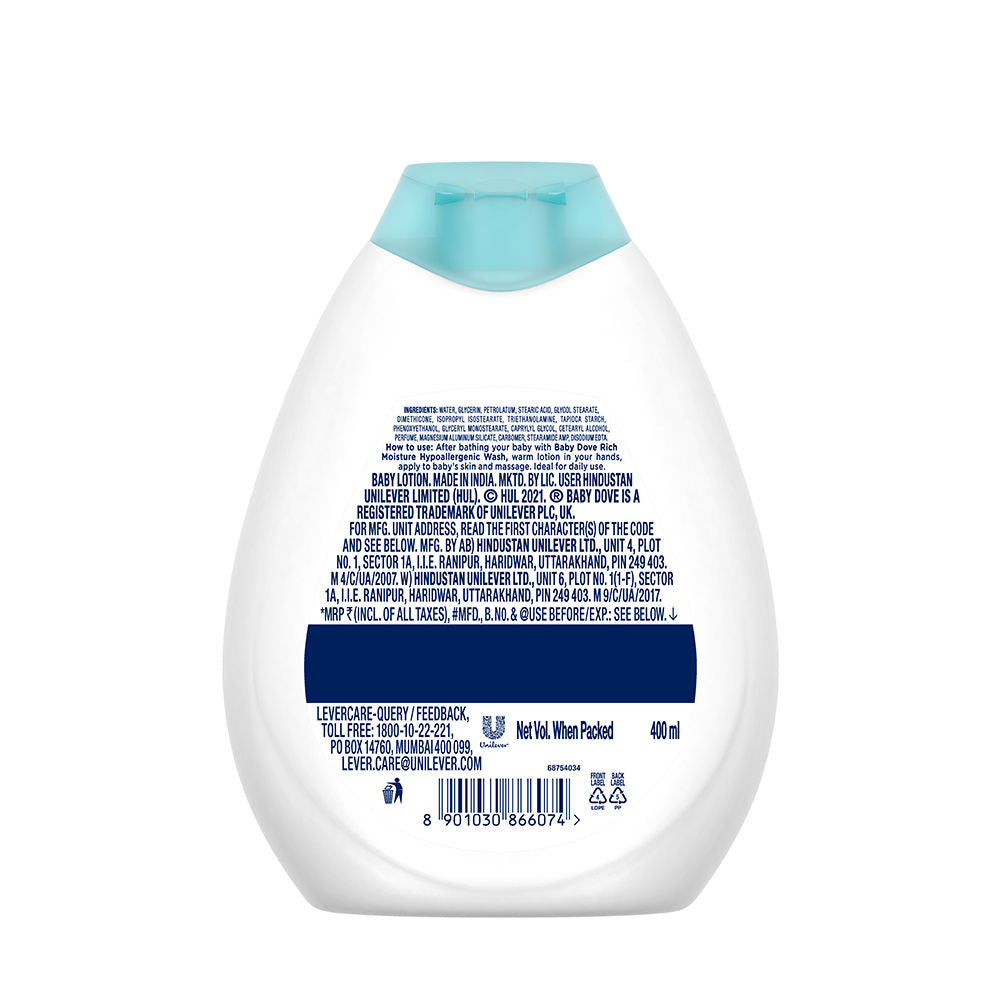 Dove Rich Moisture Baby Lotion, 400ml Buy at Indicrest Image 3