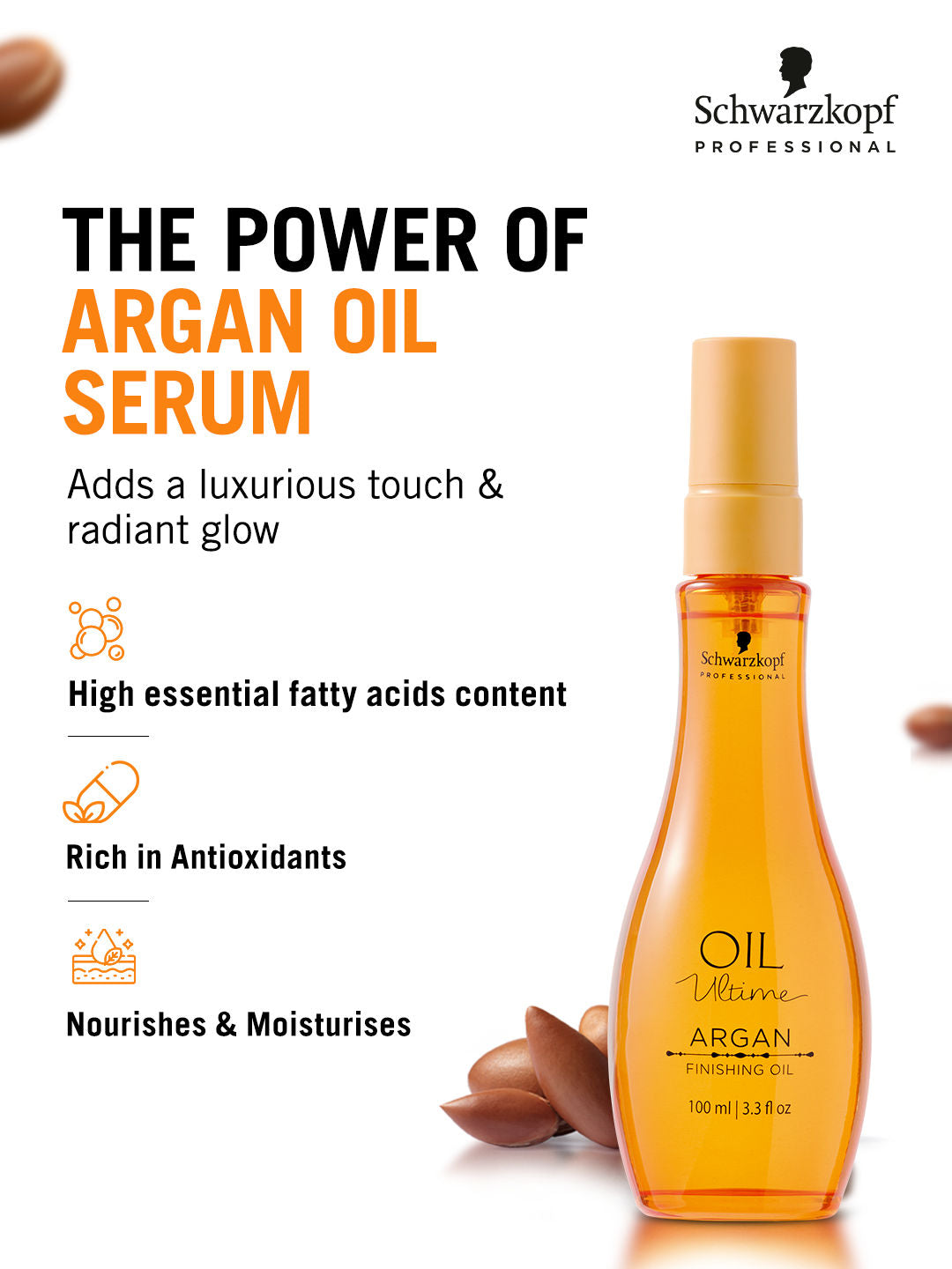 Schwarzkopf Professional Oil Ultime Argan Finishing Oil, 100ml Buy at Indicrest Image 4