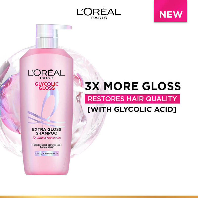 L'Oreal Paris Glycolic Gloss Shine Boosting Shampoo, 1 Litre Buy at Indicrest
