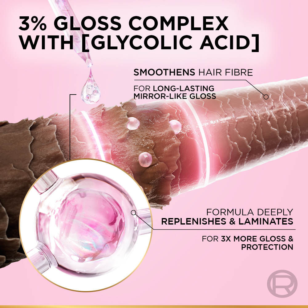 L'Oreal Paris Glycolic Gloss Shine Boosting Shampoo, 650ml Buy at Indicrest Image 3