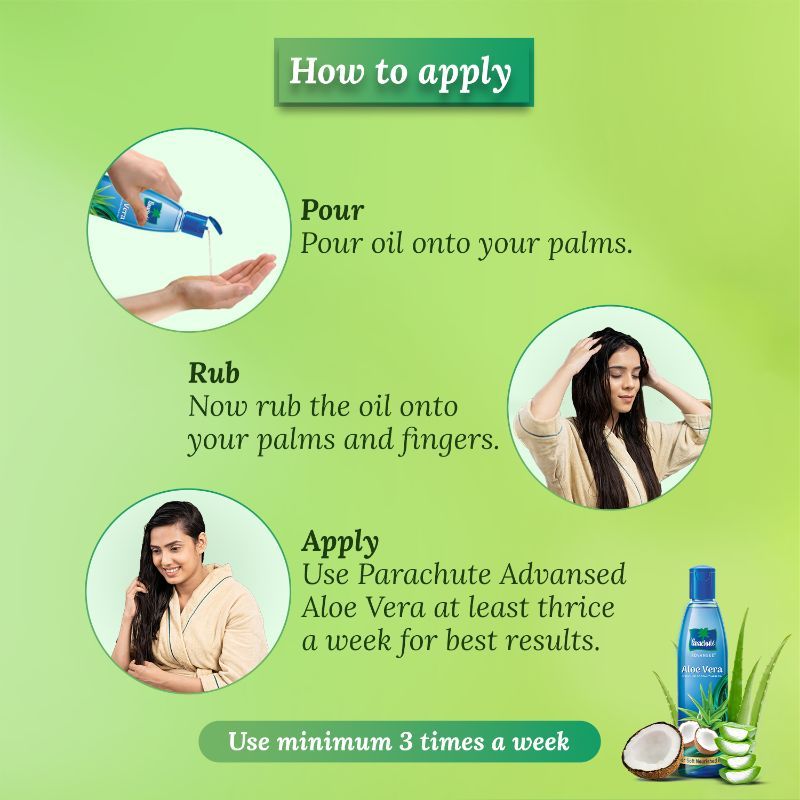 Parachute Advansed Aloe Vera Enriched Coconut Hair Oil for Soft and Strong Hair, 250ml Buy at Indicrest Image 6