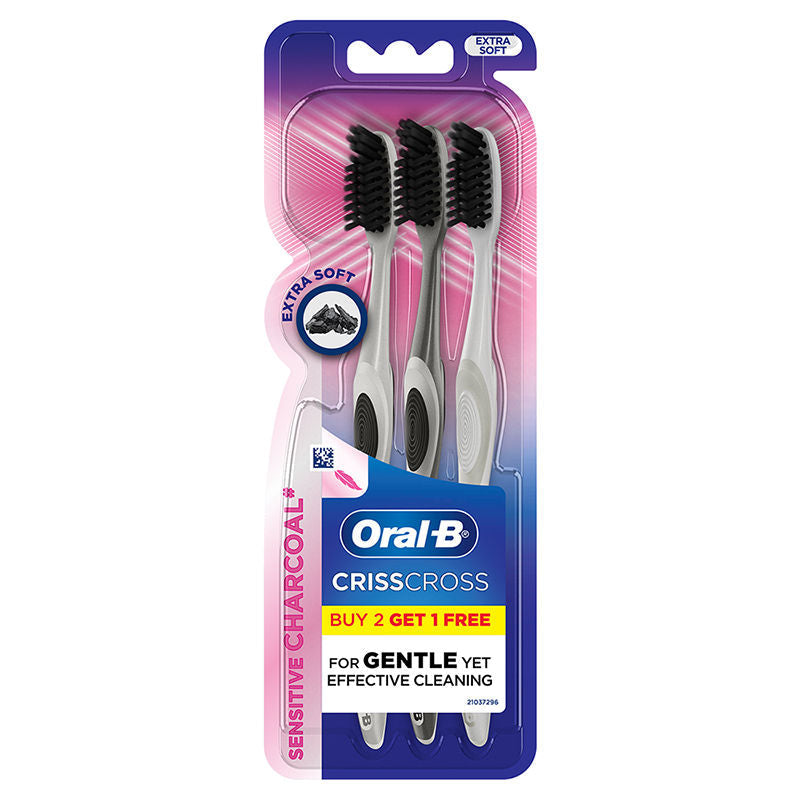 Oral-B Pro-Health Criss Cross Charcoal Toothbrush - Extra Soft (Buy 2 Get 1 Free) Buy at Indicrest
