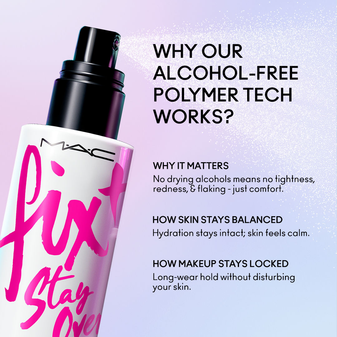 M.A.C Fix+ Stay Over Alcohol-Free 24HR Setting Spray, 100ml