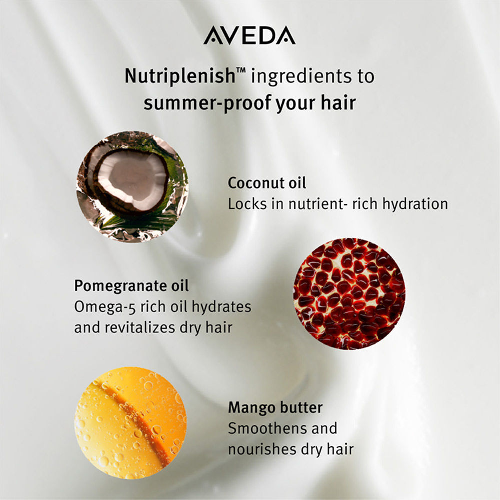 Aveda Nutriplenish Hydrating Serum for Dry & Frizzy Hair with Coconut Oil- 72% Increase in Hydration, 100ml