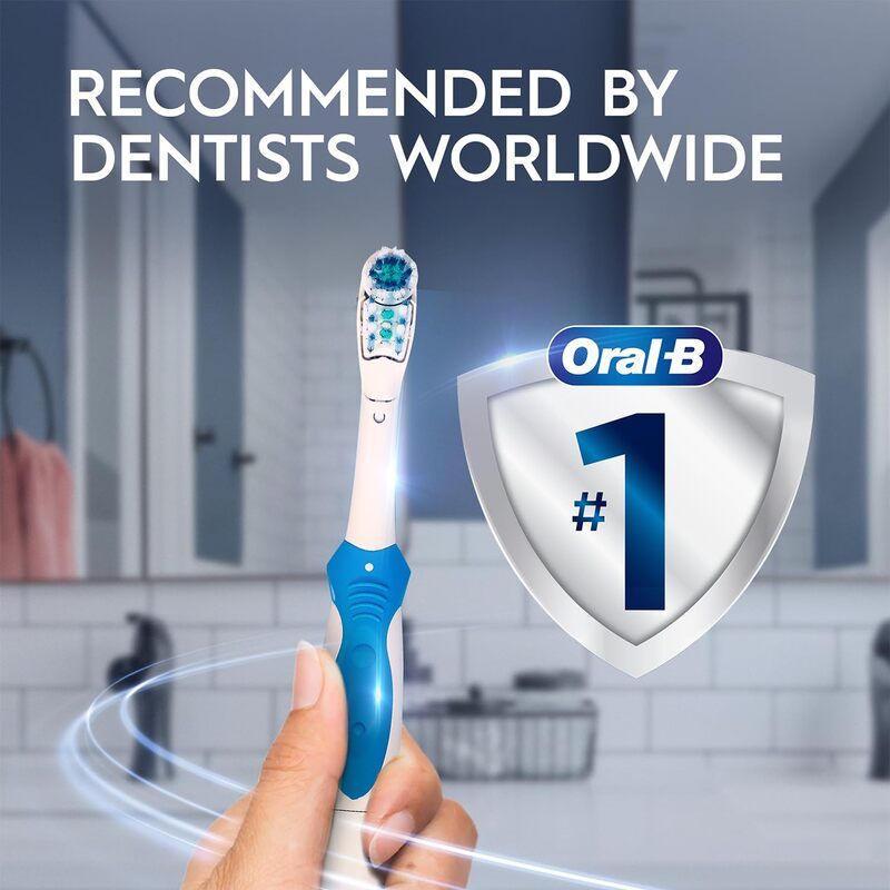 Oral-B Cross Action Battery Power Dual Clean Toothbrush Multicolor - Soft Buy at Indicrest Image 11