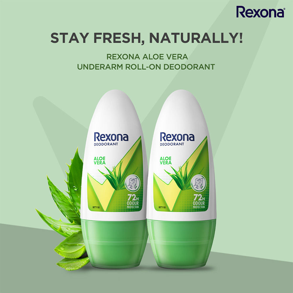 Rexona Aloe Vera Underarm Roll On (Pack of 2), 2 pieces Buy at Indicrest Image 4