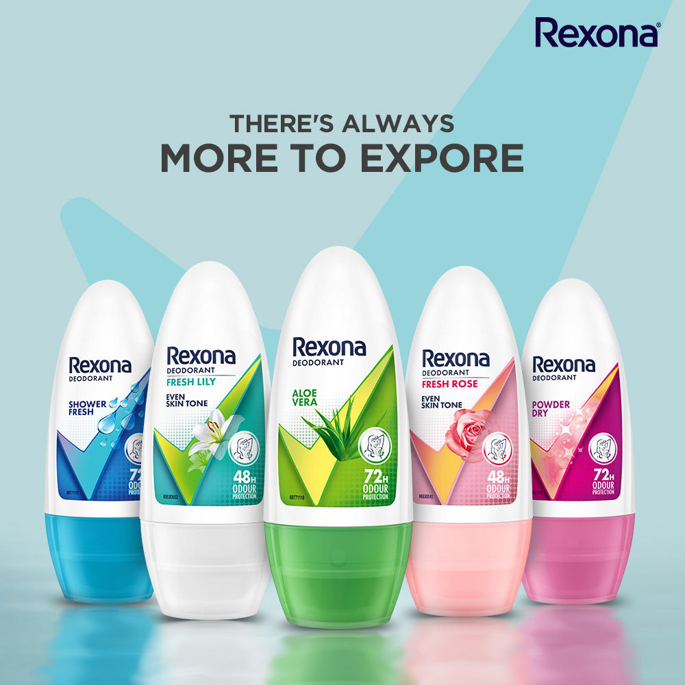 Rexona Shower Fresh & Powder Dry Underarm Roll On (Pack of 2), 2 pieces Buy at Indicrest Image 11