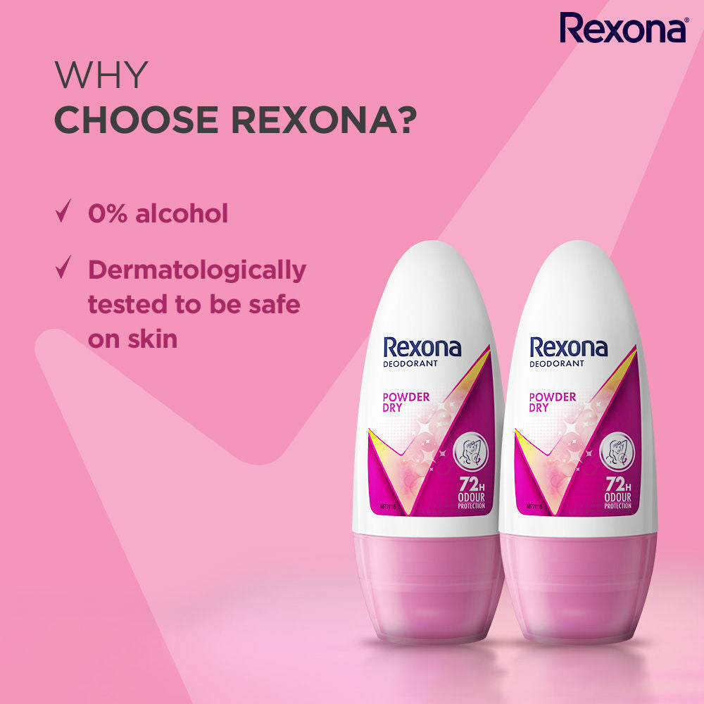 Rexona Powder Dry Deodorant Roll On (Pack of 2), 2 pieces Buy at Indicrest Image 5