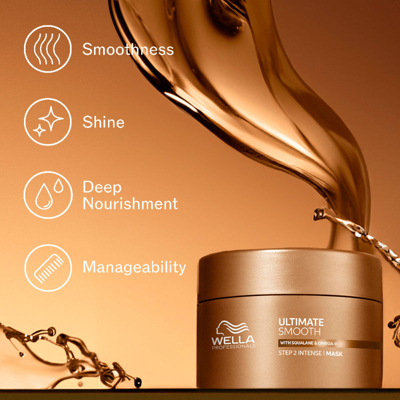Wella Professionals Ultimate Smooth Hair Mask, 150ml Buy at Indicrest Image 2