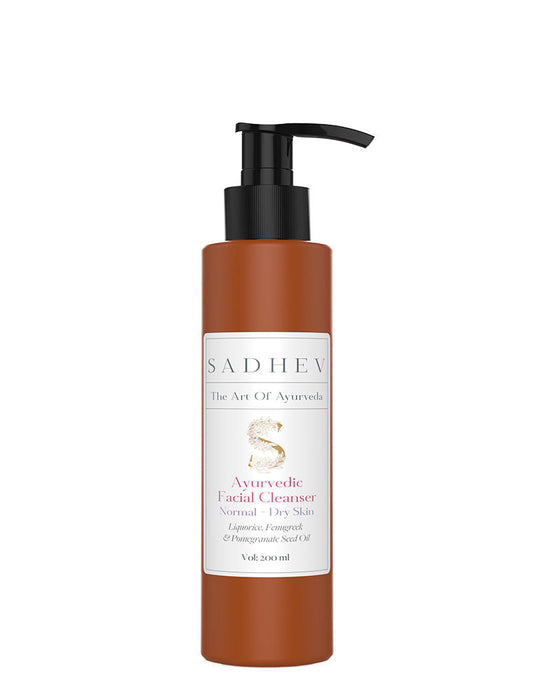 SADHEV Ayurvedic Facial Cleanser Normal - Dry Skin, 200ml, Buy from Indicrest