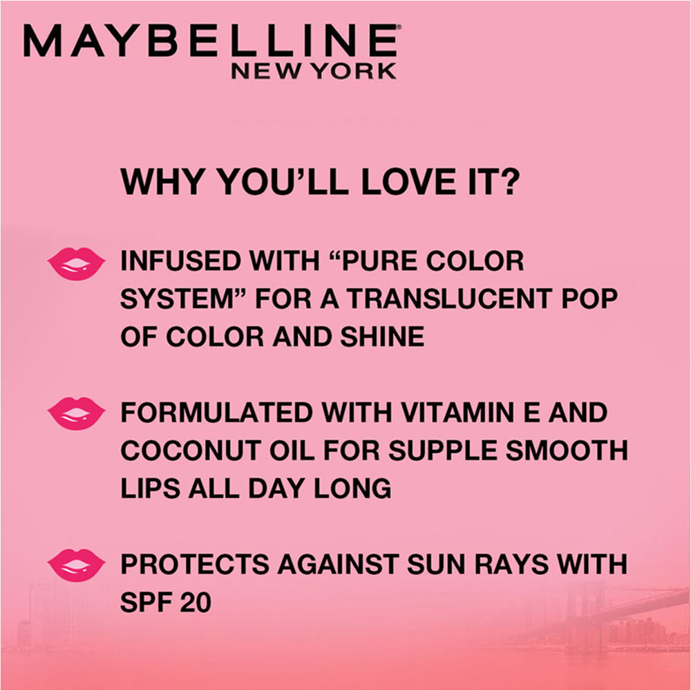 Maybelline New York Baby Lips Color Lip Balm with SPF 11 Up To 24H Moisture - Pink Lolita, 4g Buy at Indicrest Image 4