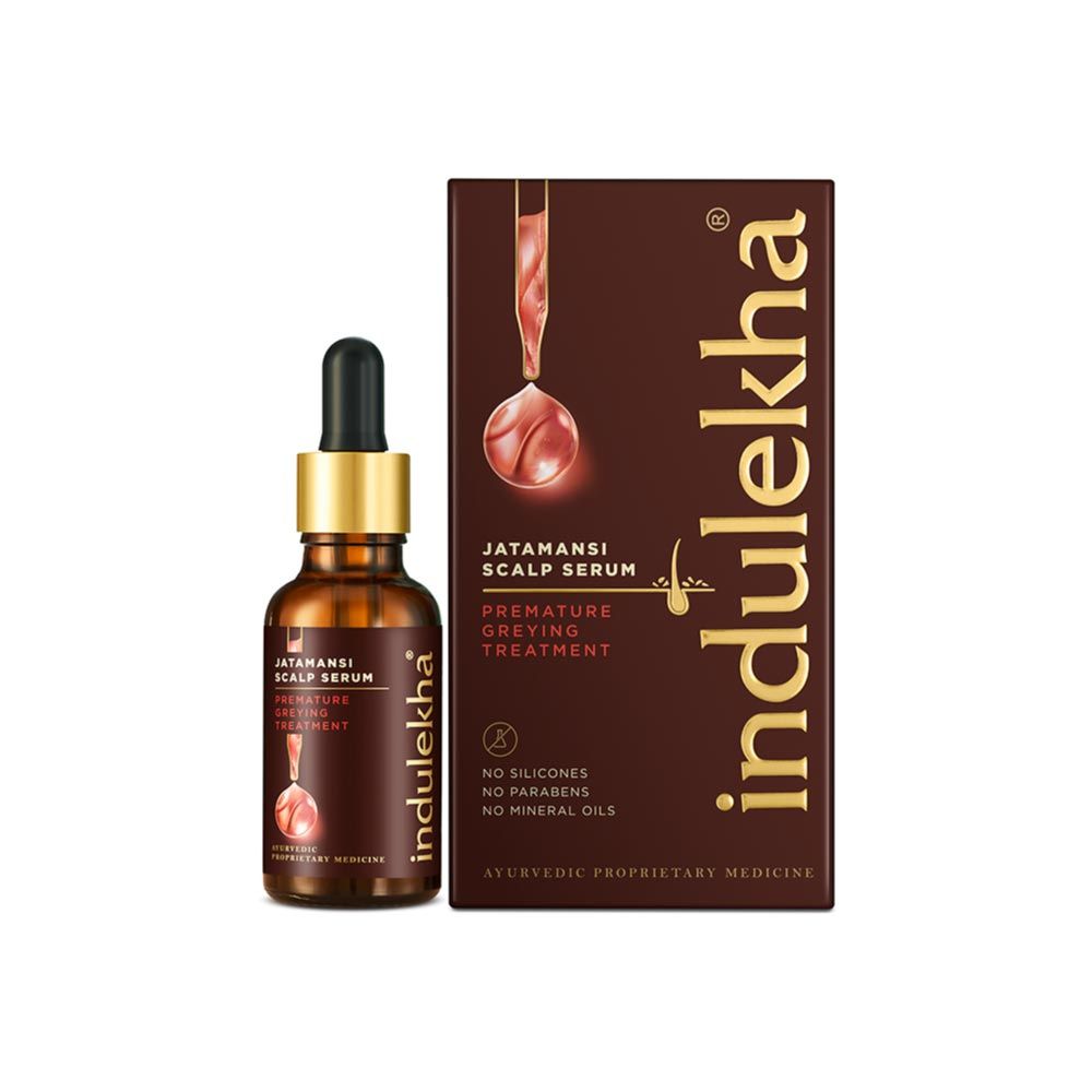 Indulekha Jatamansi Premature Greying Treatment Scalp Serum, 30ml Buy at Indicrest