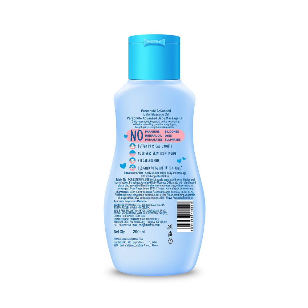 Parachute Advansed Baby Massage Oil, 200ml Buy at Indicrest Image 2