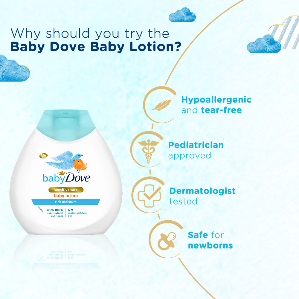 Dove Rich Moisture Baby Lotion, 200ml Buy at Indicrest Image 5