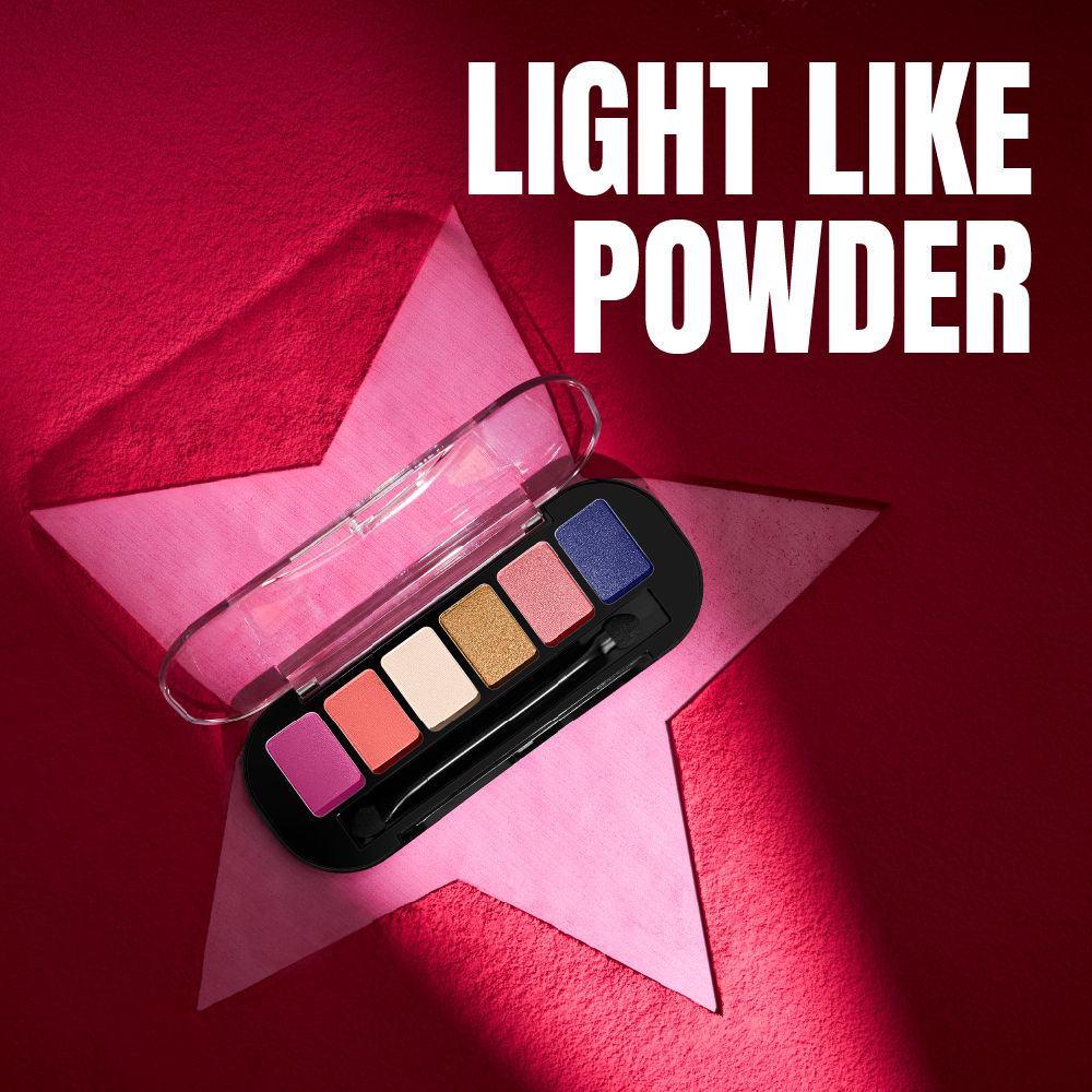 Elle 18 Eye Drama Palette, Lightweight & Super Smooth, 6 Matte & Shimmery Shades - 03 Cheeky, 7g Buy at Indicrest Image 3