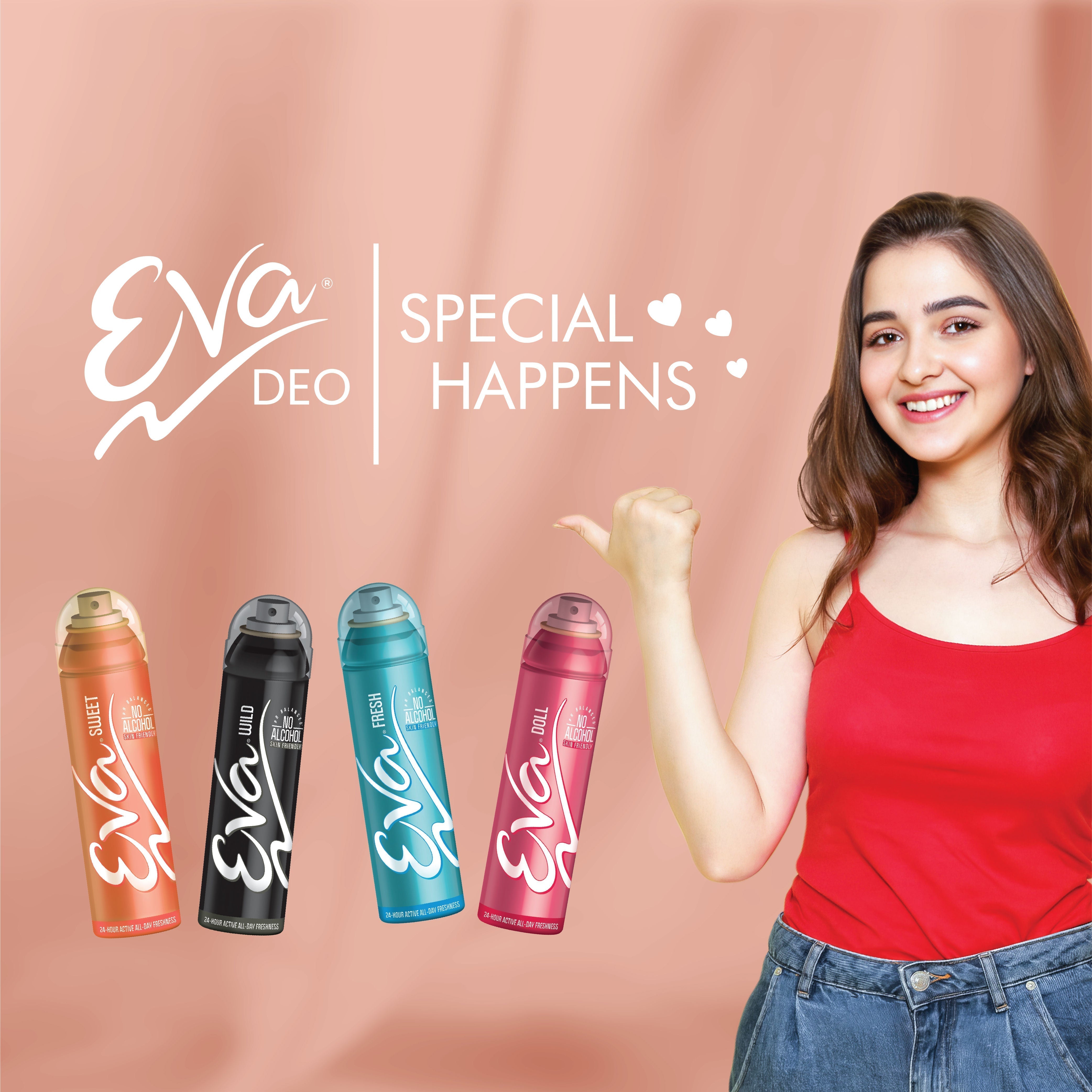 Eva Doll Skin Friendly Deodorant for Women, 150ml Buy at Indicrest Image 6