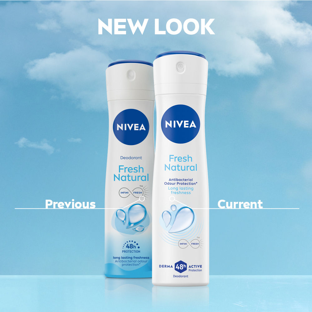Nivea Women Deodorant, Fresh Natural, Long Lasting Freshness & 48h Protection, 150ml Buy at Indicrest Image 2