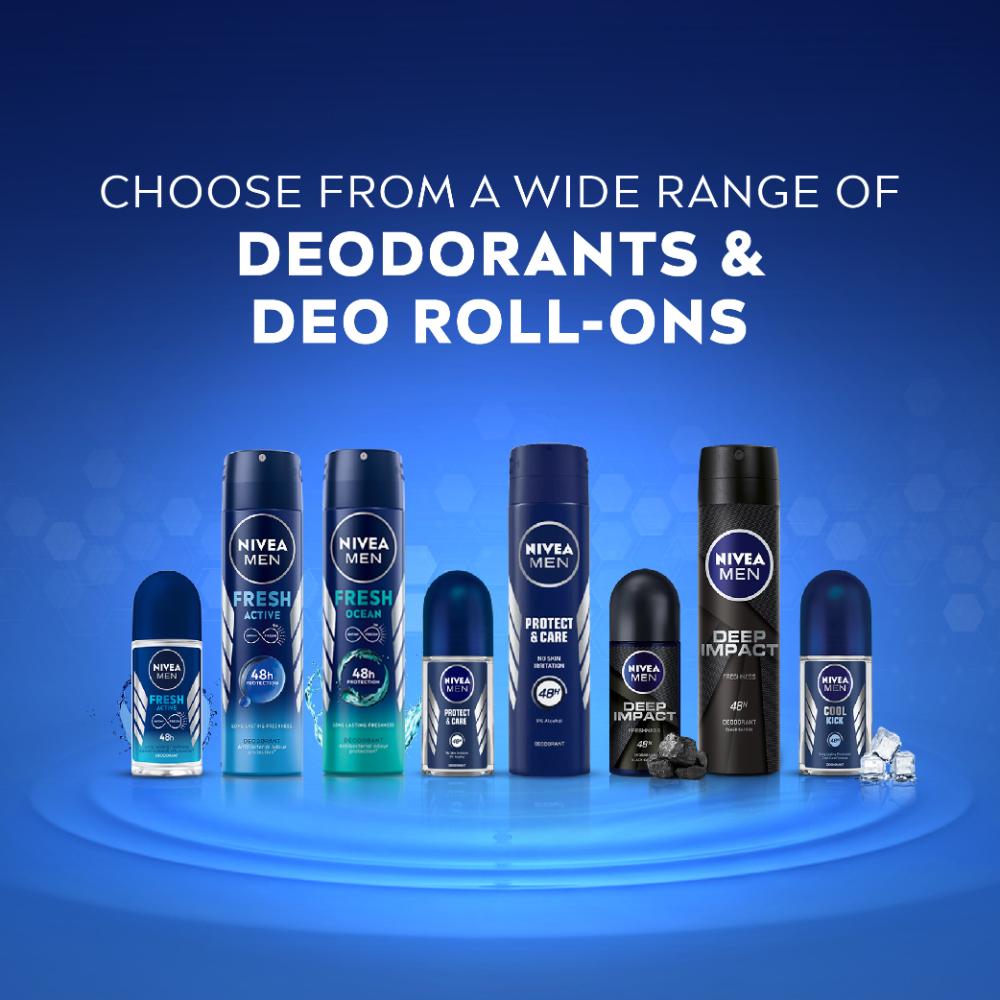 Nivea MEN Deodorant, Protect & Care, No Skin Irritation & 48h Freshness, 150ml Buy at Indicrest Image 7