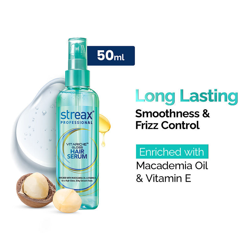 Streax Professional Vitariche Gloss Hair Serum, 50ml Buy at Indicrest