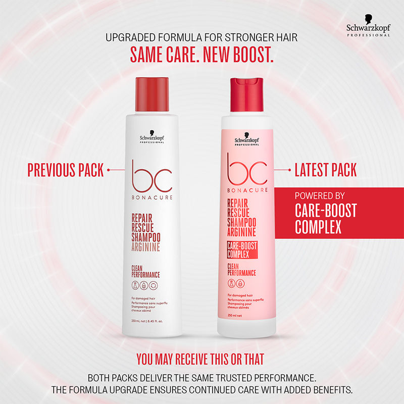 Schwarzkopf Professional Bonacure Repair Rescue Shampoo with Arginine, 250ml Buy at Indicrest Image 11