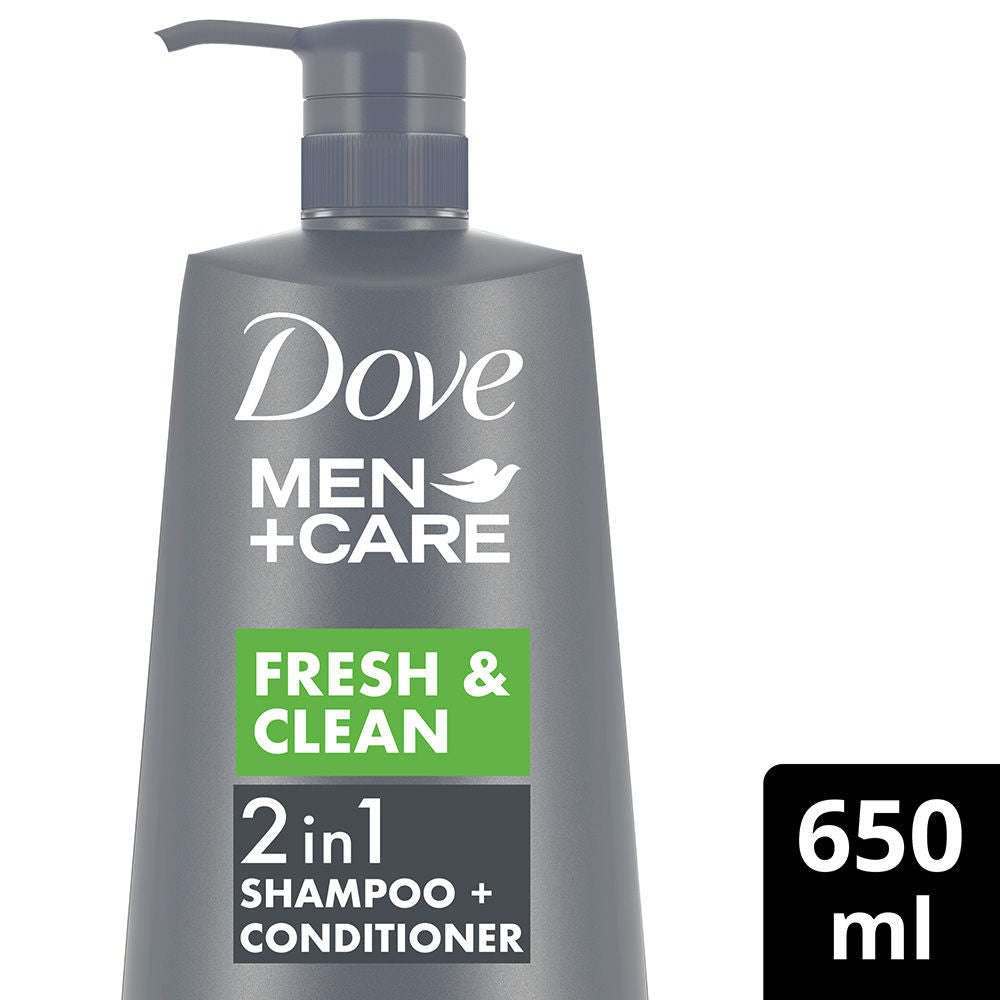 Dove Men +Care Fresh & Clean 2 In 1 Shampoo + Conditioner, 650ml Buy at Indicrest Image 3