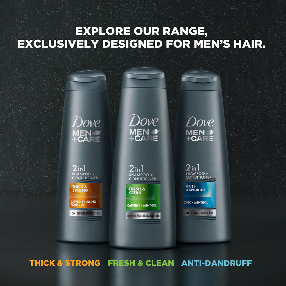 Dove Men +Care Fresh & Clean 2 In 1 Shampoo + Conditioner, 650ml Buy at Indicrest Image 7