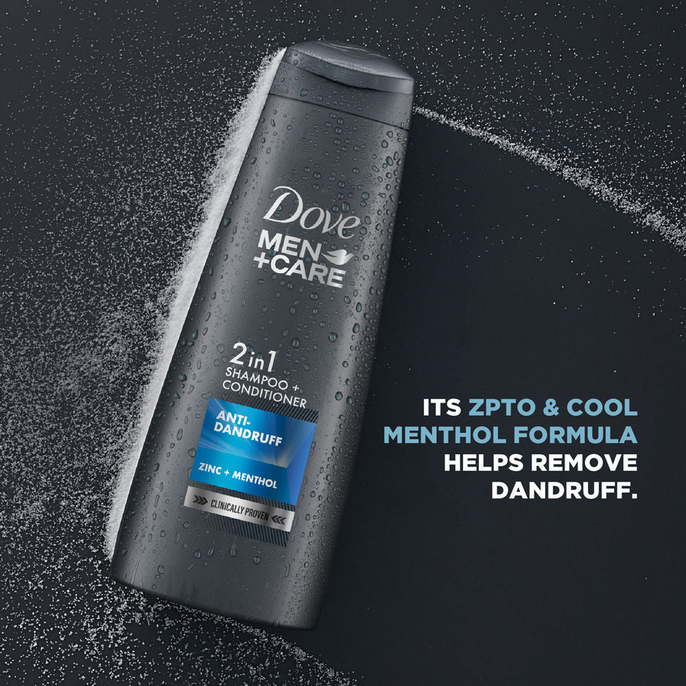 Dove Men +Care Anti Dandruff 2 In 1 Shampoo + Conditioner, 340ml Buy at Indicrest Image 4