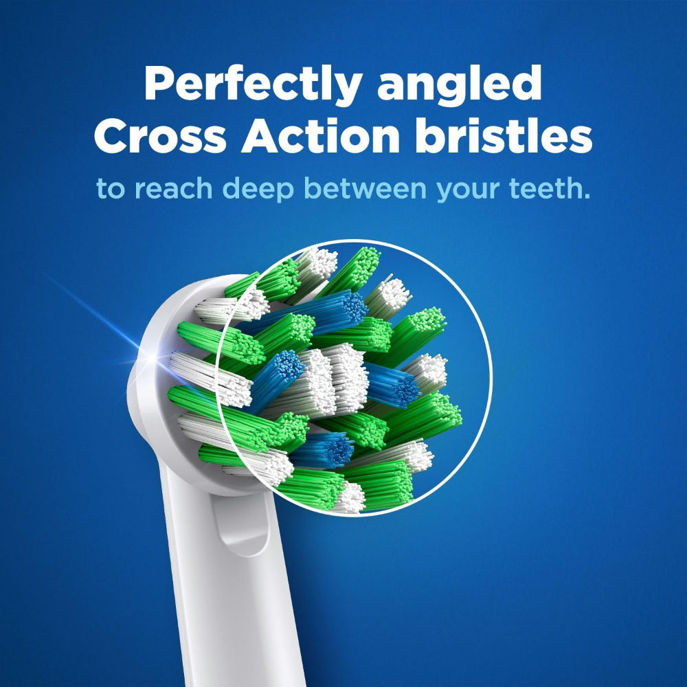 Oral-B Cross Action Electric Toothbrush Replacement Heads (Pack of 2) Buy at Indicrest Image 5