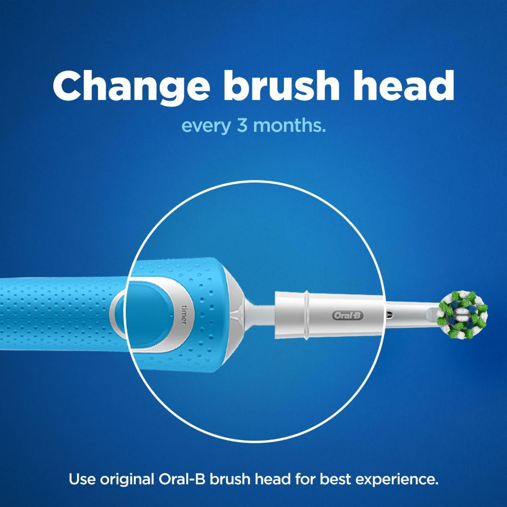 Oral-B Cross Action Electric Toothbrush Replacement Heads (Pack of 4) Buy at Indicrest Image 6