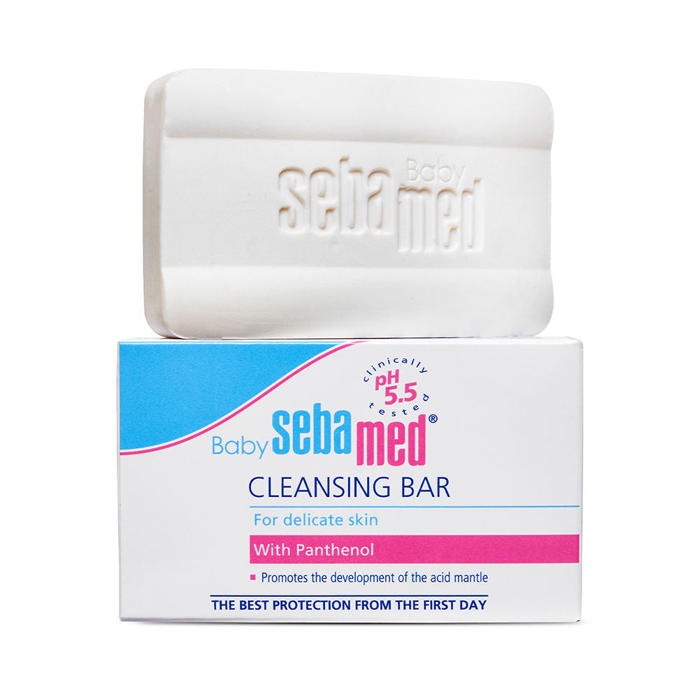 Sebamed Baby Cleansing Bar, PH 5.5, With Panthenol, No Tears & Soap Free Bar, For Delicate Skin, 100g Buy at Indicrest