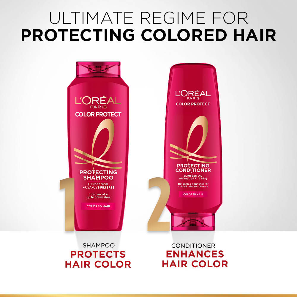 L'Oreal Paris Colour Protecting Conditioner For Coloured Hair With UVA/UVB Filters, 180ml Buy at Indicrest Image 7