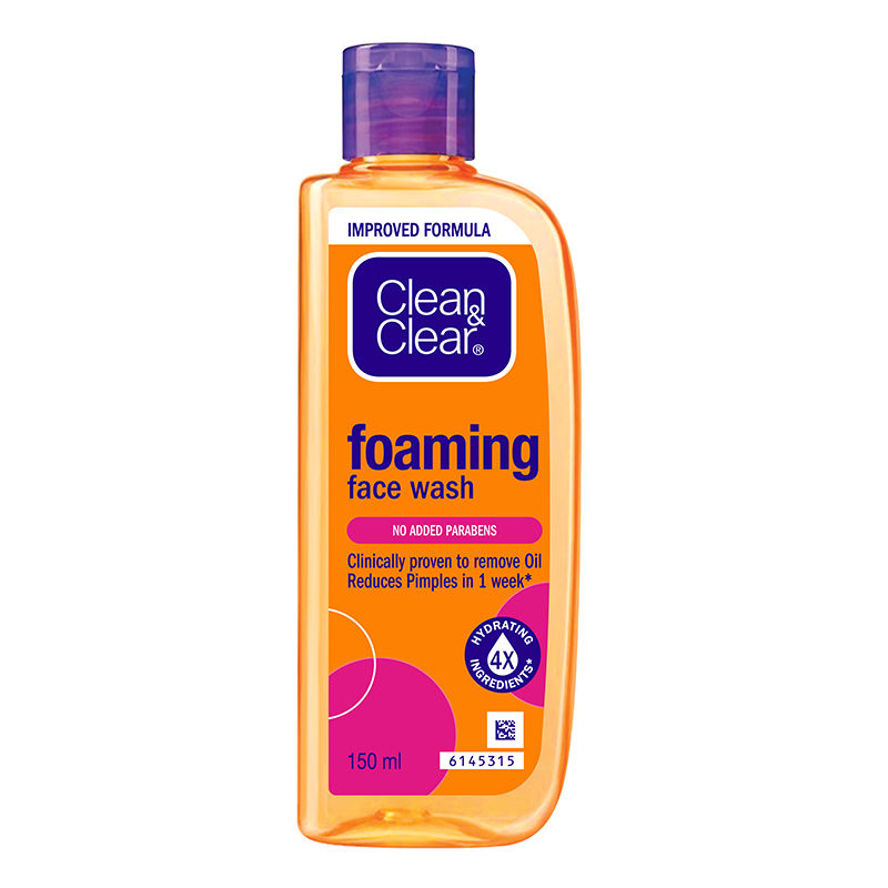Clean & Clear Foaming Face Wash - Hydrating Cleanser for Oily Skin & Reduces Acne In 7 Days, 150ml Buy at Indicrest Image 7