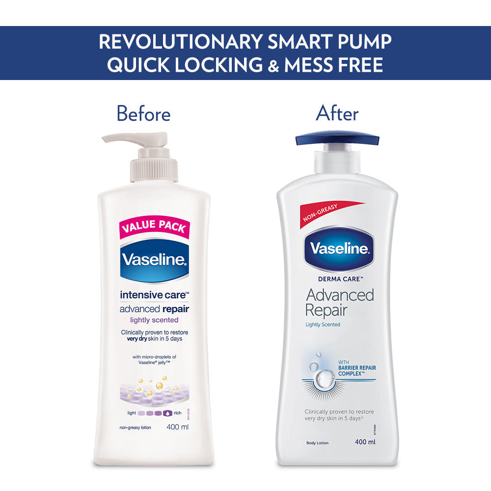 Vaseline Derma Care Advanced Repair Body Lotion Visibly Reduces Dryness in 24HRS, 400ml Buy at Indicrest Image 6