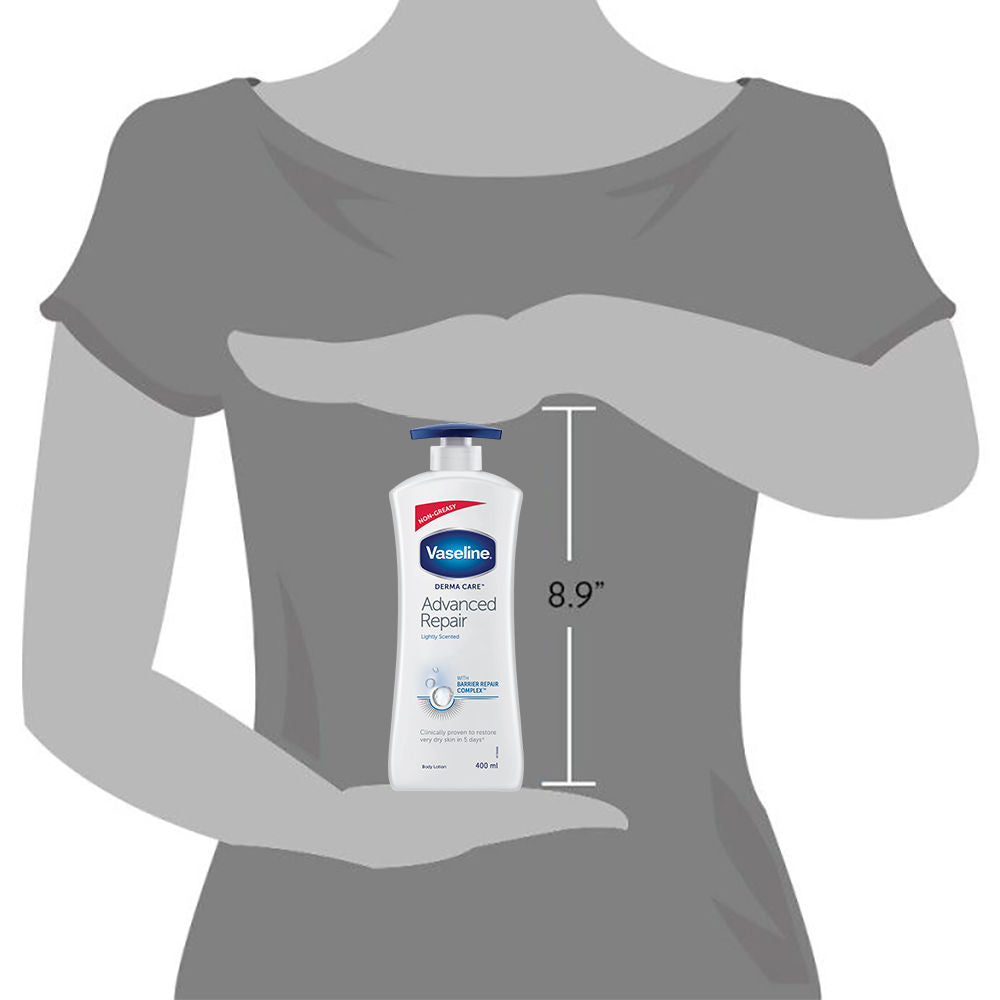 Vaseline Derma Care Advanced Repair Body Lotion Visibly Reduces Dryness in 24HRS, 400ml Buy at Indicrest Image 8