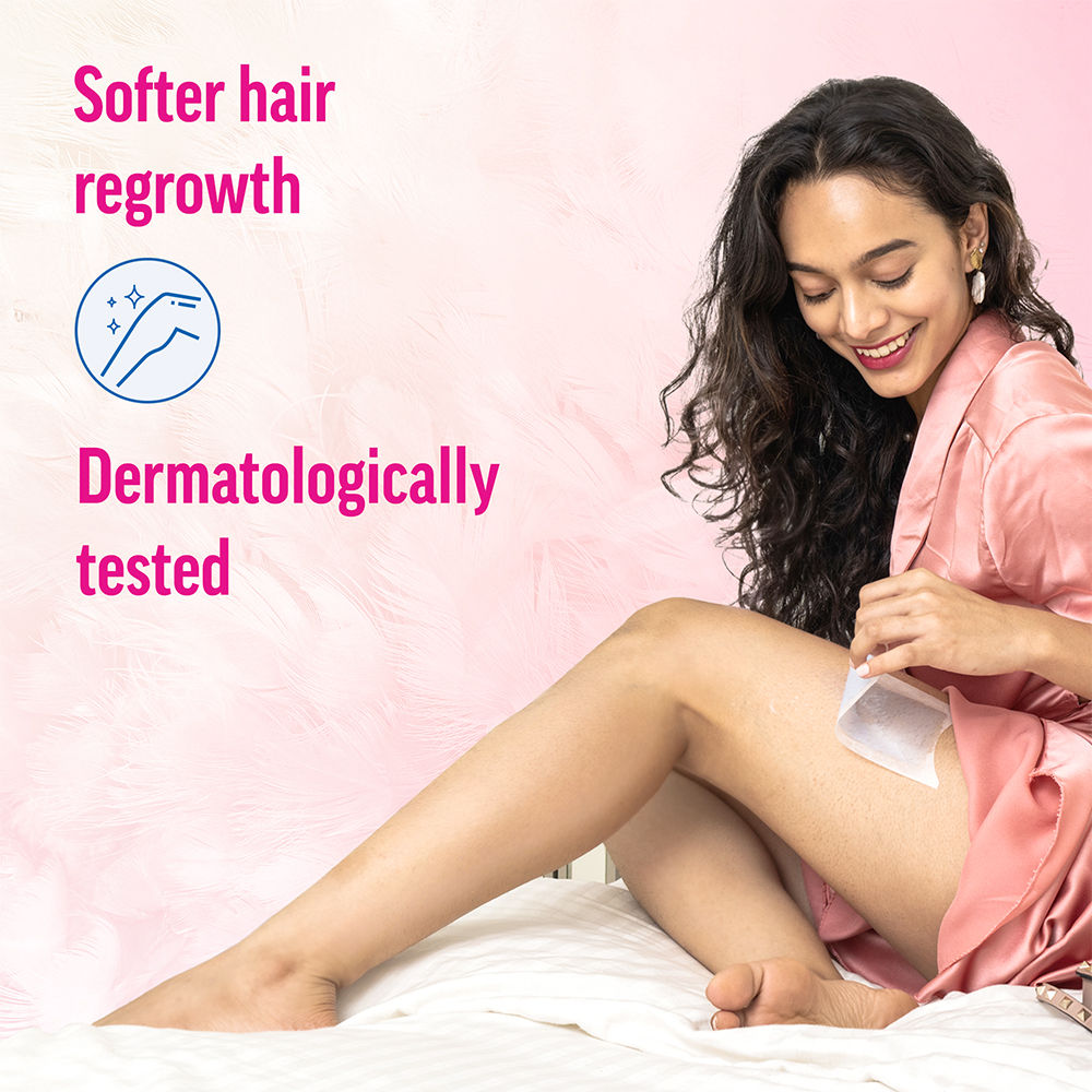 Veet Professional Waxing Strips Kit For Normal Skin, 8 Wax Strips Buy at Indicrest Image 7