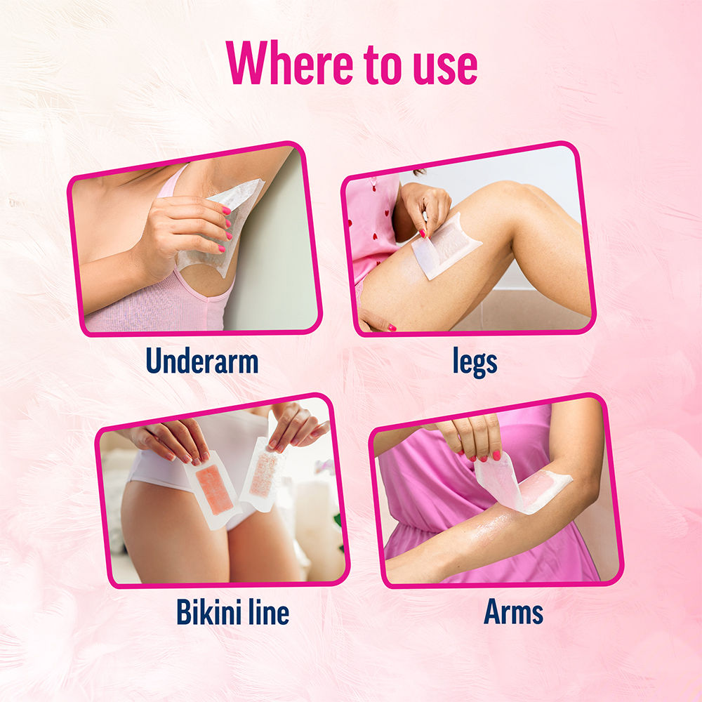 Veet Professional Waxing Strips Kit For Sensitive Skin, 8 Strips Buy at Indicrest Image 10
